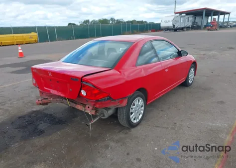 2004 Honda Civic Lx z USA, uszkodzony, nr VIN 1HGEM22534L003754